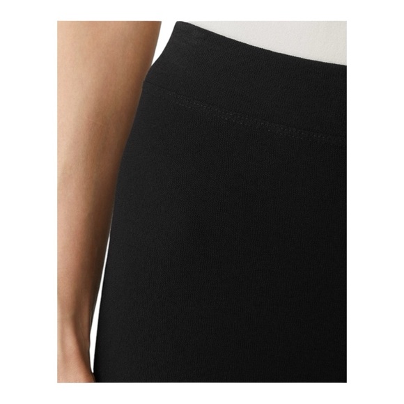 Eileen Fisher Black Straight Leg Pants Washable Pullon - Picture 6 of 9